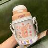 Termo portátil para niños y mujeres, de gran capacidad y alto valor, con pajita, ideal para estudiantes, ideal para exteriores.
