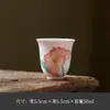 Mi Yan Tulipa Pura Pintada à Mão Xícara para Degustação de Chá Xícara Doméstica para Fazer Chá Xícara para Sentir o Aroma do Incenso Conjunto de Chá Kung Fu Xícara Individual Doméstica