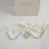 Heytao Gargantilha de Renda com Laço Estilo Doce e Puro Colar de Corrente para Clavícula Feminina Coleção