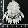 Boneca gato de batata de Guizhou acessórios DIY lembrança coroa de cabelo prateada chapéu étnico Miao chapéu tiara de chifre de vaca borboleta