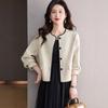 Abrigo Corto de Suéter Elegante y con Estilo para Mujer 2025 Nuevo Cárdigan de Otoño e Invierno para Usar con Vestidos