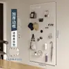 Estantería de Tablero Perforado para Sala de Estar Almacenamiento en Toda la Pared Puerta de Entrada Tablero Colgante para Entrada Decoración de Pared Tablero Perforado de Metal