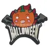 Parches de Halloween de PVC de goma blanda transfronterizos, accesorios de muñeca plana, decoraciones para llaveros, componentes de adorno para bricolaje