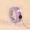 Caixa quadrada cordão elástico plano DIY cordão de cristal 0,8 mm cordão elástico para extensão de cabelo resistente ao desgaste cordão para miçangas para contas budistas e acessórios de joias