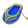 Stock disponible del fabricante: Bote inflable pequeño hecho de PVC, Bote inflable de ocio para dos personas con remos incluidos, Bote Delfín