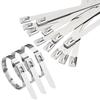 Amarre de acero inoxidable 304 autoblocante de apriete para exteriores resistente a altas temperaturas unión marina metal tira de acero alambre de amarre 4.6/7.9MM