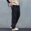 Pantalones Casuales Finos de Verano 2026 para Hombre, Estilo Retro Japonés, Corte Holgado, Pierna Recta Versátil, Cintura Elástica, Pantalones Largos de Secado Rápido