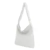 Bolsa de lona lavada velha de estilo artístico coreano ins casual retrô de ombro Bolsa feminina Moda celebridade da internet zíper bolsa mensageiro