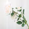 Flores Artificiais 3 Rosas Nórdico Luxo Leve Flor de Segurar Casamento Hotel Decoração de Casa Flor Artificial Rosa Artificial Atacado