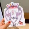 Set de Joyería de Collar Infantil Transfronterizo, Pulseras de Cuentas de Colores, Diademas de Dibujos Animados, Pendientes, Accesorios de Princesa para Niñas