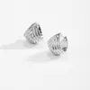 Pendientes de Concha Elegantes Europeos y Americanos Andy Wen, Pendientes Texturizados Únicos Estilo Francés, Joyería de Moda con Diseño Retro para Mujer