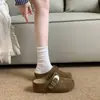 Sandalias de plataforma para mujer, colección de otoño 2026, estilo retro versátil, suela suave, de moda