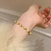 Nuevo Pulsera de Bambú Articulado Pulido de Gama Alta Perla Temperamento Exquisito Artesanía Pulida Diseño Exquisito Joyería para Mano Fresca y Elegante