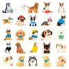 56 Novos Adesivos Decorativos Criativos de Grafite Transfronteiriços para Planejador à Prova d'Água, Adesivos Fofos de Cachorro em Desenho Animado Feitos à Mão