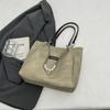 Bolsa de Clase para Estudiantes Estilo Coreano para Mujer 2025 Nueva Moda Simple Combinable Bolso de Hombro de Gran Capacidad Bolso Tote para Viajes