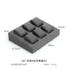 Jinweichuang gris microfibra reloj plano cabinet props stand mostrador ventana display props reloj pulsera display stand