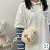 Bolso Cruzado Japonés Harajuku Lindo Oso Chica Antigua para Mujer Corea del Sur Ins Retro Versátil Estudiante Bolso Pequeño