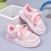Zapatos para Niñas 2026 Nuevos Zapatillas de Princesa Caladas de Verano Suela Suave Transpirables Zapatos de Malla Sencilla Zapatos Deportivos para Niñas