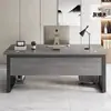 Mesa de Computador de Mesa Espessa Design Moderno Simples Mesa de Chefe Mesa de Escritório Mesa de Estação de Trabalho para Funcionários Combinação de Mesa e Cadeira Mesa de Estudo para Casa