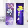Simulación de siete colores lámina de oro de 24k caja de regalo de rosa tallo único regalo Qixi Día de San Valentín creativo cumpleaños fabricante transfronterizo
