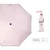 Guarda-chuva publicitário triplo guarda-chuva de cola preta proteção solar proteção UV guarda-sol guarda-chuva listrado pequeno e fresco guarda-chuva de uso duplo para sol e chuva