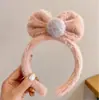 Faixa de cabelo de pelúcia outono e inverno, faixa de cabelo fofa para lavar o rosto, feminina, orelha de gato, toca de cabelo, faixa de cabelo engraçada para crianças, acessórios de cabelo, adorno de cabeça, atacado