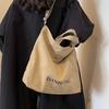 Bolsa de Lona Bolsa Tote Feminina Grande Capacidade Bolsa Transversal Outono e Inverno 2026 Nova Versátil Bolsa de Ombro de Mão Bolsa para o Trabalho
