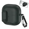 Funda Protectora Todo Incluido con Textura de Cuero y Soporte Adecuada para Huawei Clip2 Estuche para Auriculares Freebudclip2 Bluetooth Funda Suave