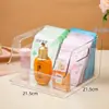 Caja de Almacenamiento de Mascarillas para Mostrador de Salón de Belleza Acrílico Transparente Cosméticos Herramientas Instrumentos de Belleza Estante de Almacenamiento para Productos del Cuidado de la Piel