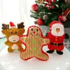 Venta directa de fábrica juguete para gato Papá Noel reno peluche con sonido mascota regalo de Navidad palo teaser para gato suministros