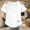 Comercio Electrónico Transfronterizo Despacho de Aduana Comercio Exterior Moda Camiseta de Manga Corta para Mujer Holgada Versátil Tallas Grandes Hermanas Gorditas Adelgazante Top Casual