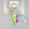 Nuevo Llavero de Caballito de Mar Colgante de Bolso Marino Combinado Accesorios Lindos para Llave de Coche Pareja Xiaoqing Nuevo Colgante