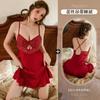 Conjunto de Camisola Sexy de Renda Xianyi com Bojos, Roupa de Dormir Puro Desejo, Vestido Camisola de Seda Gelada de Alta Qualidade 619