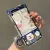 Cuchara Estilo Japonés Oso Autocrítico Adecuado para Funda de Teléfono iPhone 17 Pro Max 16 Simple 15 Pro Nicho