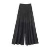 Top de lunares con cuello halter para mujer, estilo europeo y americano transfronterizo, nueva moda 2026 2507006 Pantalones plisados 9479085