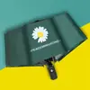 Paraguas Pequeño de Margarita Completamente Automático para el Sol Protector Solar Estudiante Mujer Plegable Anti-ultravioleta Paraguas Solar Paraguas Publicitario
