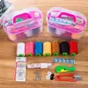 Caja de Costura, Kit de Costura Conveniente para el Hogar, Herramientas de Costura Prácticas para Dormitorios, Set de Costura de Alta Gama de Gran Capacidad
