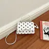 Bolsa Quadrada Pequena Casual Simples da Moda 2026 Outono Nova Elegante Tendência Bolsa de Ombro Único Transversal Mini Poá Bolsa Feminina