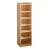 Estantería de Piso, Estante de Almacenamiento de Pie, Librero Vertical para Estudiantes, Gabinete de Esquina para Sala de Estar, Soporte de Esquina Ahorrador de Espacio