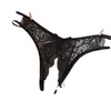 Calcinha Sexy de Renda Transparente com Abertura no Gancho para Mulheres, Tanga Erotica Oca Quente e Picante, Lingerie Erótica de Cintura Baixa Transfronteiriça para Mulheres
