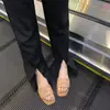Versión de Piel de Oveja~Sandalias Planas Cuadradas Estilo Francés, Chanclas de Playa para Mujer, Nuevo Estilo de Verano, Versátiles, Cómodas y Casuales para Uso al Aire Libre