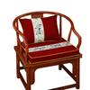 [Qualidade Desfrute Casa] Têxtil para Casa Decoração de Casa Novo Estilo Chinês Almofada para Cadeira Cadeira de Pau-Rosa Cadeira de Chá Madeira Maciça Cadeira Taishi Almofada Anel Almofada de Assento