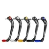 Manoplas de Guidão de Liga de Alumínio para Motocicleta Modificada, Protetores de Mão Anti-Queda de Freio e Embreagem, Barras Protetoras Tipo Pele de Cobra Off-Road, Anti-Colisão de Fibra de Carbono