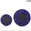 Disco de Lija Emery Polivinílico Azul Negro Morado de 2 Pulgadas y 50 Vueltas Almohadilla de Herramienta de Rectificado y Pulido de Metal Acero Inoxidable Disco de Rectificado de Nylon de Par