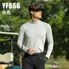 Pgm2026 Ropa de Golf para Hombre de Manga Larga Primavera y Verano Camiseta Base Ropa de Alta Elasticidad Ropa Suave Top