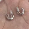 Qingqing Zijin "Clip para Oreja de Temperamento Suave Sin Agujeros en las Orejas Diseño de Nicho Femenino Pendientes Versátiles Antiguos Estilo Retro Chino