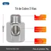 4 pontos para 2 3 pontos válvula de esfera de três vias metálica integrada purificador de água acessórios para purificador de água entrada de água chave de válvula de três vias