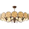 Lustre Estético para Sala de Estar da Dinastia Song 2025 Novo Estilo Chinês Criativo Lâmpada de Tecido para Restaurante Sala de Chá Lâmpada de Quarto Principal de Designer