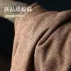 Tela de poliéster 100% color liso imitación lino para tapicería de sofás de casas de huéspedes, cojines de ventanales y tela decorativa resistente al desgaste