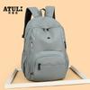 Mochila, Mochila Deportiva para Pareja Estilo Lazy, Color Sólido Simple Casual de Gran Capacidad Textura Popular Bolsa para Estudiante Universitario